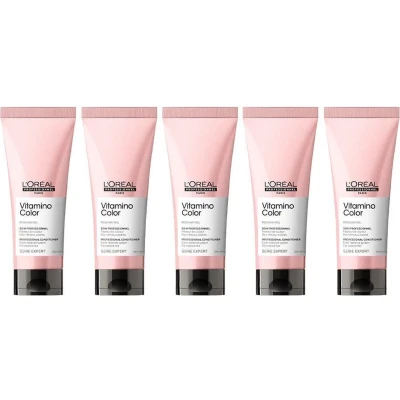Afbeelding van 5x L&#039;Oréal Serie Expert Vitamino Color Conditioner 200ml bundel/set/pakket Haibu by Kapperskorting.com