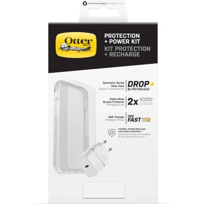 Afbeelding van OtterBox Symmetry hoesje + Alpha Glass screenprotector 20W Lader voor Apple iPhone 13 Pro Max