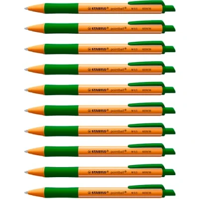 Image de Stylo bille Pointball rétractable PM vert grip antidérapant