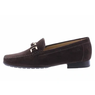Afbeelding van Sioux Slipper Mocassins, Dames, Maat: 36, Dunkelbraun Veloursleer