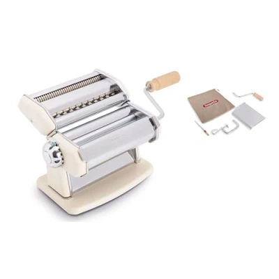 Afbeelding van Imperia IPASTA Classic Line pastamachine 100% Made in Italy. Verse van staal. Handmatige lamineermachine met zwengel. Creëert een blad voor lasagne, Tagliolini, Fettuccine