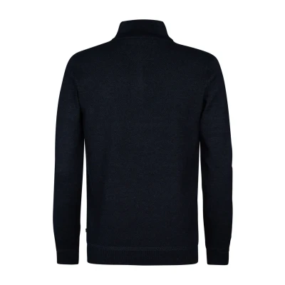 Afbeelding van Petrol Industries Halfzip Sweater Helena Trui, Heren, Maat: Small, Deep black