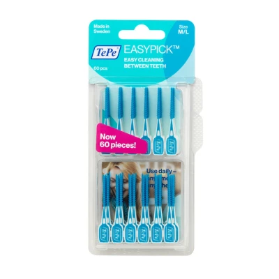 Afbeelding van 1+1 gratis: TePe EasyPick Maat M/ L 60 stuks