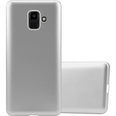 Afbeelding van Cadorabo Hoesje geschikt voor Samsung Galaxy J6 2018 in METALLIC ZILVER Beschermhoes gemaakt van flexibel TPU silicone Case Cover