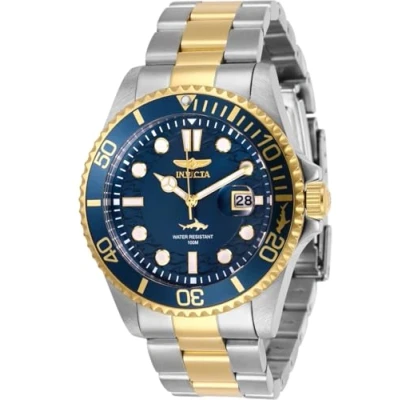 Afbeelding van Invicta Pro Diver Herenhorloge kwarts van roestvrij staal 43 mm, Tweekleurig / Blauw 1, Horloge
