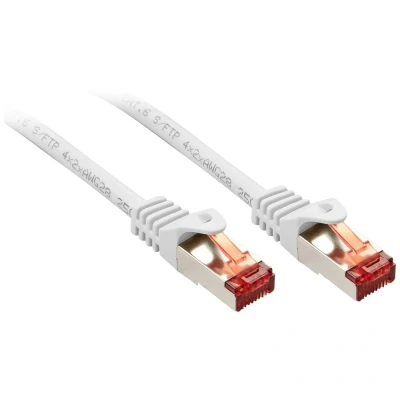 Afbeelding van LINDY 47388 RJ45 Netwerkkabel, patchkabel CAT 6 S/FTP 10.00 m Wit 1 stuk(s)