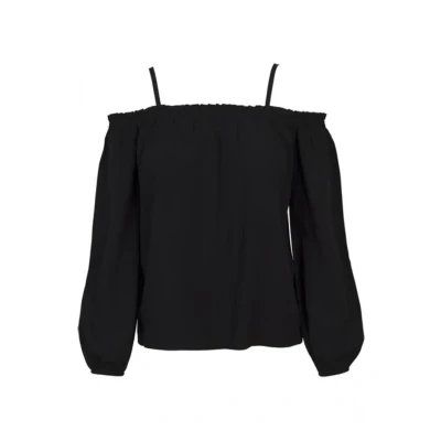 Afbeelding van Urban Classics Ladies COLD Shoulder Longsleeve Longsleeve, Dames, Maat: 3XL, Black