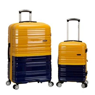 Afbeelding van Rockland Zwenkwielen van polycarbonaat, 50,8 cm, 71,1 2 stuks, ton, marineblauw, One Size, stuks cm uittrekbare koffers polycarbonaat