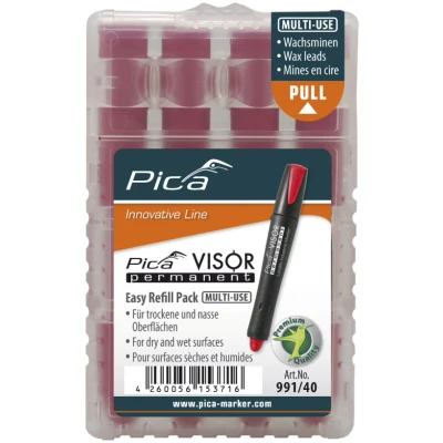 Afbeelding van Pica 991/40 VISOR Navulling Permanent Rood (4st)