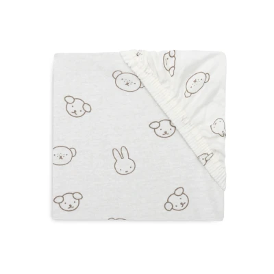 Afbeelding van Jollein x Nijntje Hoeslaken Jersey 60x120cm Wieg, Ledikant, Babybed Miffy and Friends