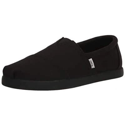 Afbeelding van TOMS Instappers, Heren, Maat: 42, Black Textiel