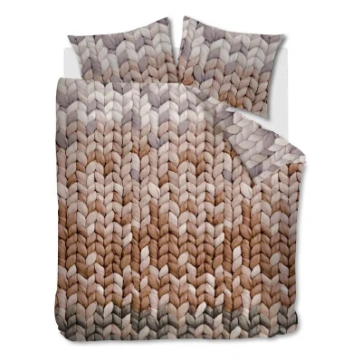 Afbeelding van Ariadne at Home Nisa Flanel Dekbedovertrek Tweepersoons 200x200/220 cm Terra