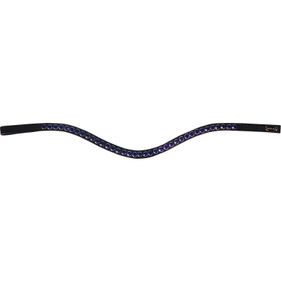 Afbeelding van Horka Frontriem Colori Bruin Leder Blauw Full