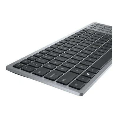 Image de Dell KB740 Clavier compact, multi dispositif sans fil 2.4 GHz, Bluetooth 5.0 QWERTY R. U. gris titan avec 3 years NBD Advance Exchange