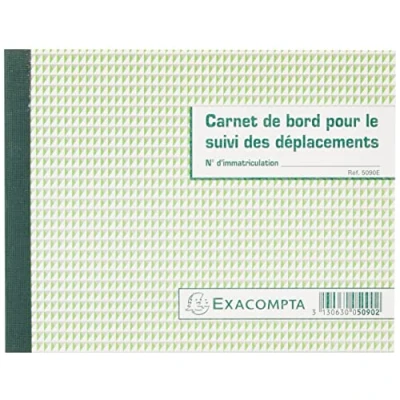 Image de Carnet de bord suivi des déplacements exacompta 5090e assorties