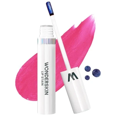 Image de Wonderskin Wonder Blading Lip Stain Peel Off Masque Teinte À Lèvres Rose Longue Durée, Imperméable Et Résistante Au Transfert, Finition Mate (Neon Masque)