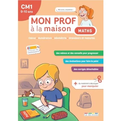 Afbeelding van MON PROF A LA MAISON CM1 MATHEMATIQUES
