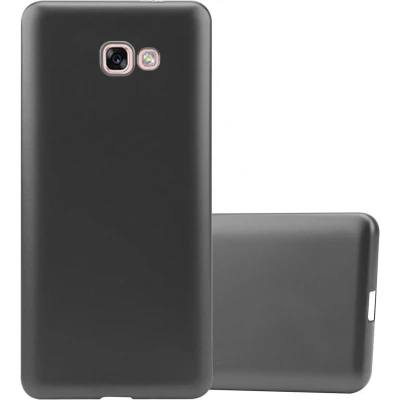 Afbeelding van Cadorabo Hoesje geschikt voor Samsung Galaxy A7 2017 in METALLIC GRIJS Beschermhoes gemaakt van flexibel TPU silicone Case Cover