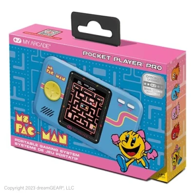 Afbeelding van Draagbare Spelcomputer My Arcade Pocket Player PRO Ms. Pac Man Retro Games Blauw