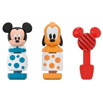 Image de Clementoni Construis et joue Mickey &amp; Pluto Jouet bébé pour la motricité