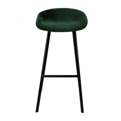 Afbeelding van Finn barkruk velvet 80 cm groen