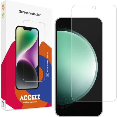 Afbeelding van Accezz Screenprotector Geschikt voor Samsung Galaxy S24 FE Gehard Glas