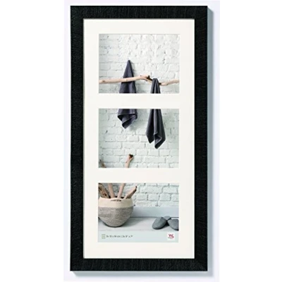 Image de walther design Cadre photo noir 3x 13x18 cm Galerie avec passe partout, Home en bois HO338B