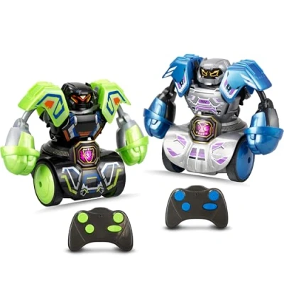 Image de Pack 2 Robots éducatifs télécommandés Silverlit Kombat Tornado
