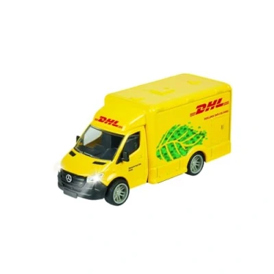 Afbeelding van Majorette Grand Series Mercedes Benz Sprinter DHL Metaal Licht en Geluid 12,5 cm Speelgoedvoertuig