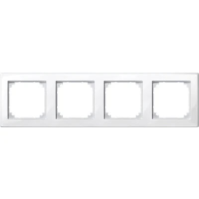 Afbeelding van Afdekraam M Smart 4V Kunststof Polarwit Systeem Schneider Electric 478419