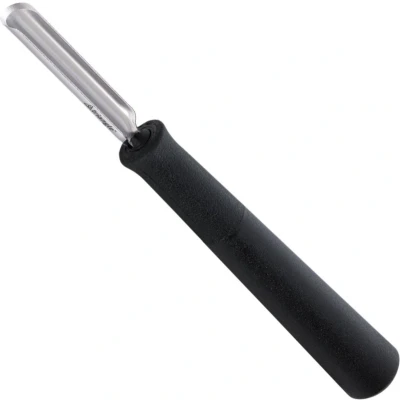 Afbeelding van Triangle Professioneel Kerf en Decoreermes Glad Halfrond Lemmet 14 cm RVS Zwart
