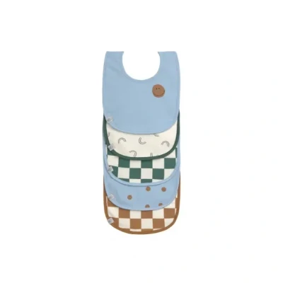 Afbeelding van Lassig Slabbers 5 Pack Happy Rascals Smile Blue