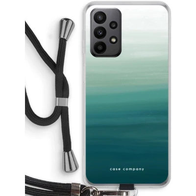 Afbeelding van Case Company® hoesje met Koord geschikt voor Samsung Galaxy A23 Ocean Telefoonhoesje Zwart Bescherming aan alle Kanten en Over de Schermrand