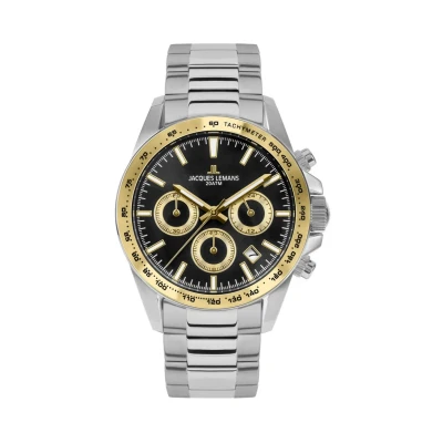 Afbeelding van Jacques Lemans Liverpool Chronograaf, Heren, Maat: One Size, Steel gold