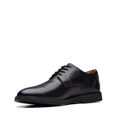 Afbeelding van Clarks Malwood Lace Oxford stof voor heren, Zwart leder