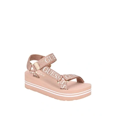 Afbeelding van Guess Avin, damessandalen, roségoud, 40 EU, Rose Gold.