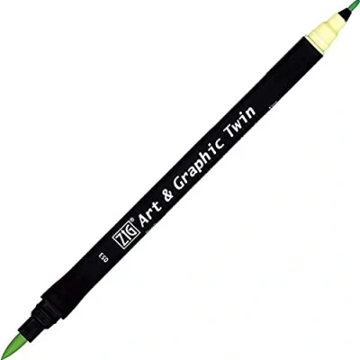 Afbeelding van ZIG Art &amp; Graphic Twin Tip brush marker Pale Green