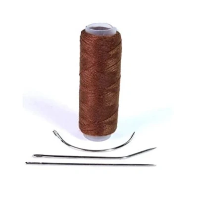 Afbeelding van hair2heart Extension Tools Tressier Set met naald en draad voor het weven van verlengingsmethode, haarverlengingen, binden vlechten lichtbruin