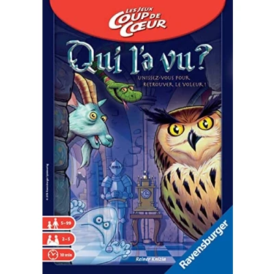 Afbeelding van Ravensburger Wie heeft het gezien? Coöperatief onderzoeksspel Familie denkspel Compact boxformaat 2 tot 4 spelers vanaf 6 jaar Gemengd 22327 Franse versie
