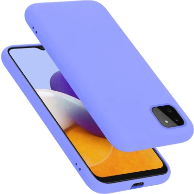 Afbeelding van Cadorabo Hoesje geschikt voor Samsung Galaxy A22 5G in LIQUID LICHT PAARS Beschermhoes gemaakt van flexibel TPU silicone Case Cover