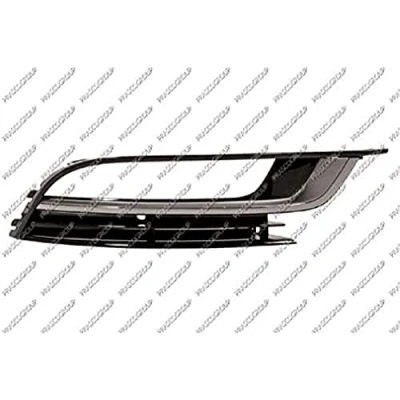 Afbeelding van PRASCO VG6222133 Bumper Grill Met frame rechts Verchroomd VOLKSWAGEN: Passat CC
