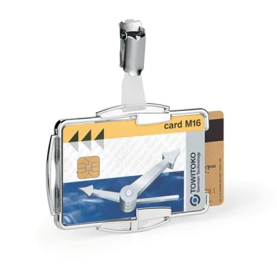 Image de Durable RFID Secure porte badge duo avec clip 87 x 54 mm (10 pièces)