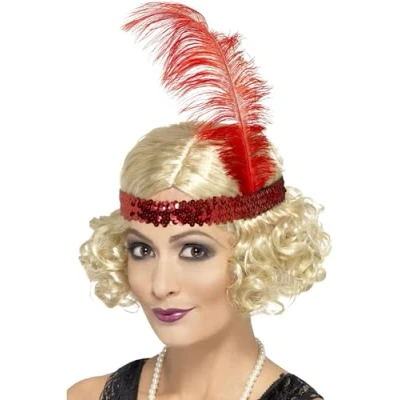 Afbeelding van Smiffys Blonde Charleston Pruik met Hoofdband