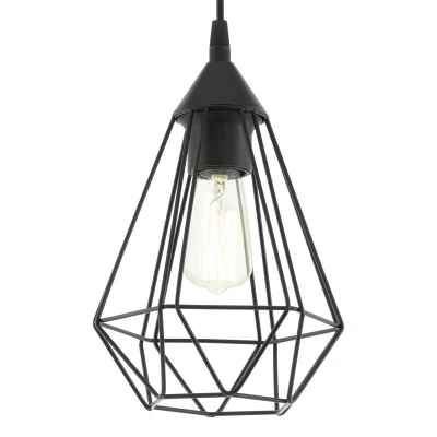 Afbeelding van EGLO Tarbes Hanglamp E27 Ø 17,5 cm Zwart