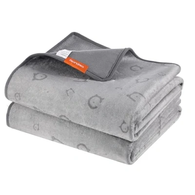 Afbeelding van Feandrea Absorberende hondenmat, wasbaar, 2 pakketten, herbruikbaar, 152 x 122 cm, XL, huisdiermat, lekvrij, antislip, voor honden, katten, konijnen, duifgrijs, PTD004G01