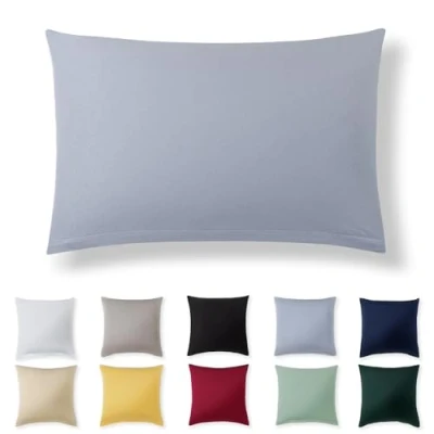 Afbeelding van Alreya Kussensloop 40 x 60 cm, 100% jersey katoen, superzacht, met ritssluiting, lichtblauw