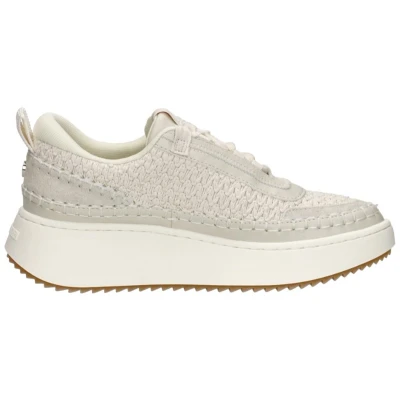 Afbeelding van Steve Madden Sneakers laag, Dames, Maat: 38, Bone Leer en textiel