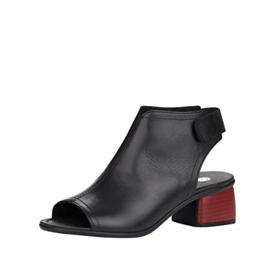 Afbeelding van Remonte Dames Slingback Sandalen R8770, zwart 01.