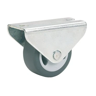 Afbeelding van Dörner + Helmer Vaste parketwielen, 30 mm x 14 mm, draagvermogen 35 kg, plaat 46 20 TPE wiel, vast
