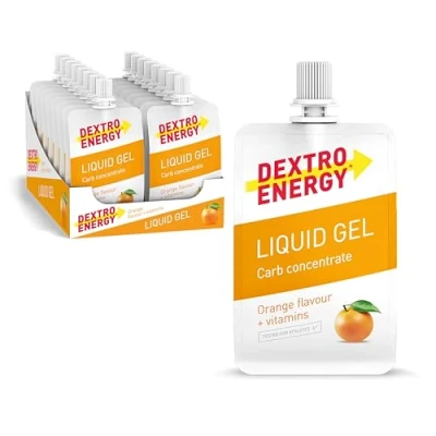 Afbeelding van Dextro Energy 18 flessen vloeibare gel oranje 60 ml